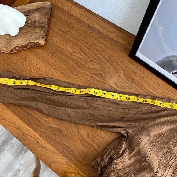 TAN BUTTON DOWN LIGHTWEIGHT TUNIC #0319 - Picture 8 of 10